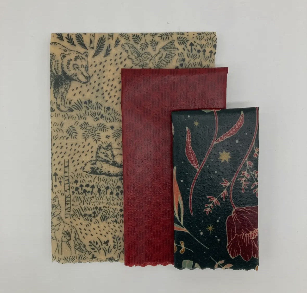 Bees Wax Wraps- Starter Set- Wildwood