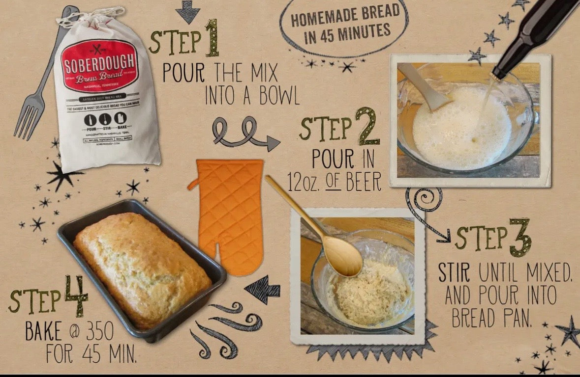 Soberdough Beer Bread - Hatch Green Chili Cheddar