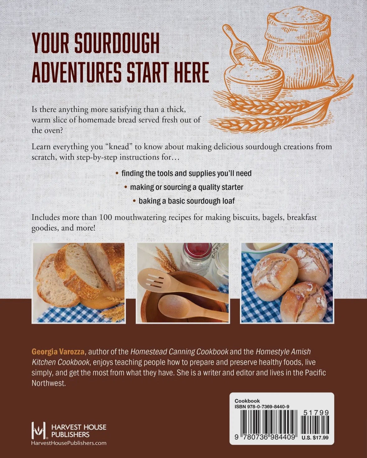 The Homestead Sourdough Cookbook by Georgia Varozza