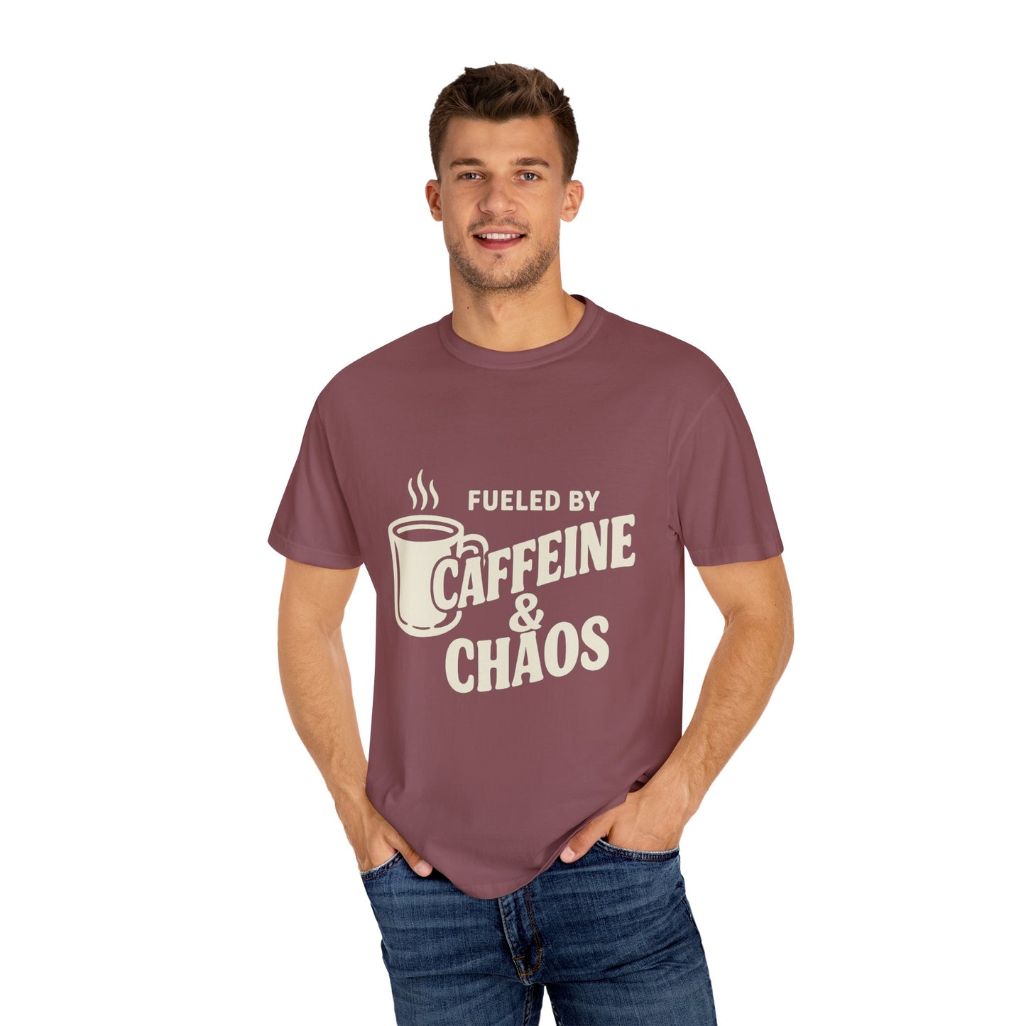Fueled by Caffeine and Chaos Tee-Unisex Comfort Colors®