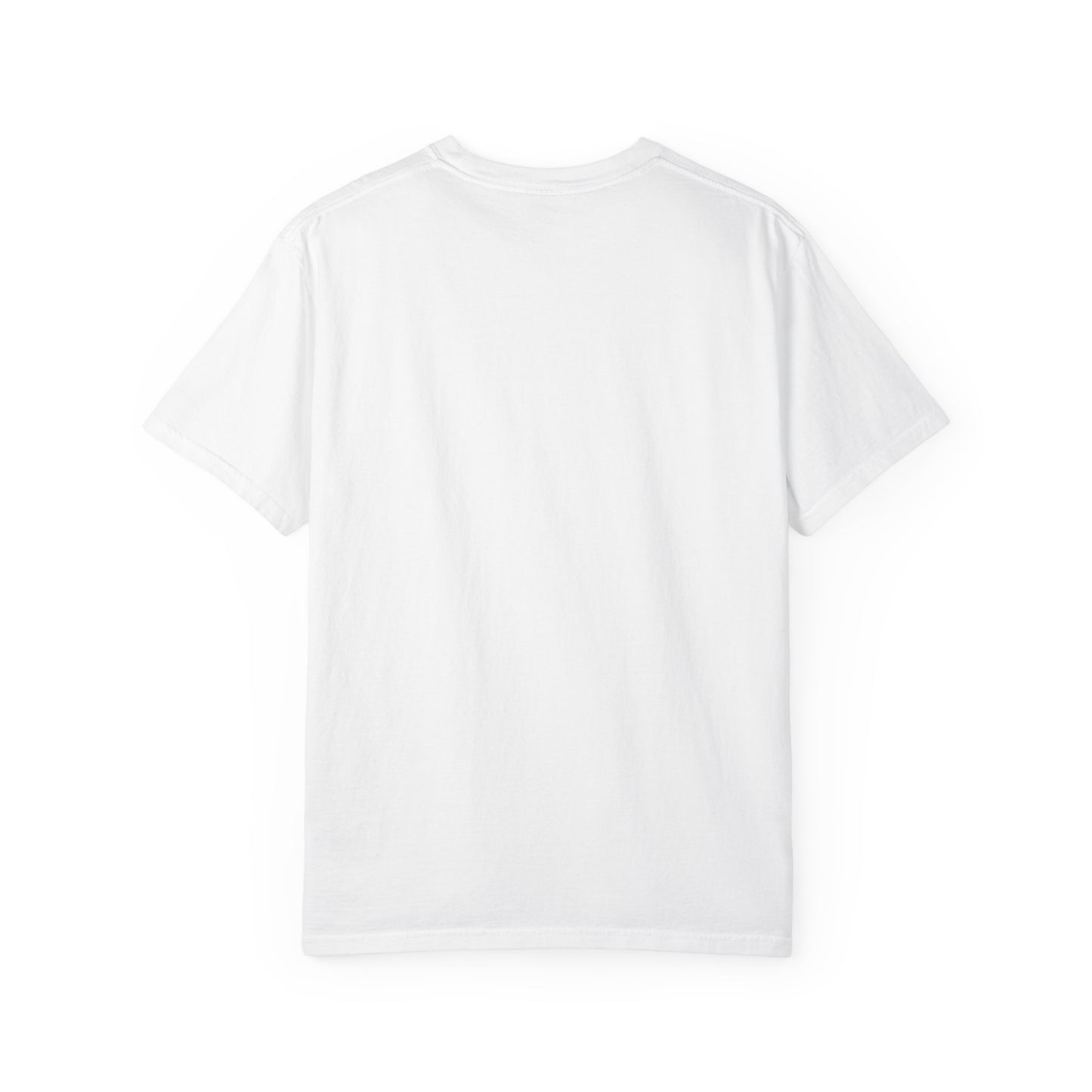 Fueled by Caffeine & Chaos Tee – Comfort Colors® Unisex white t-shirt