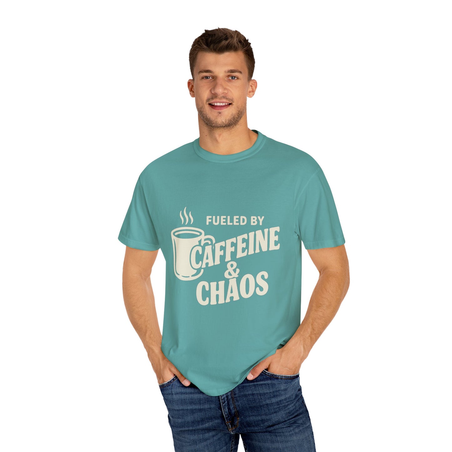 Fueled by Caffeine and Chaos Tee-Unisex Comfort Colors®
