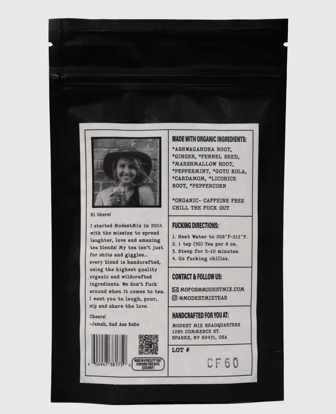 CHILL THE FUCK OUT TEA-Herbal Loose Leaf Tea Blend