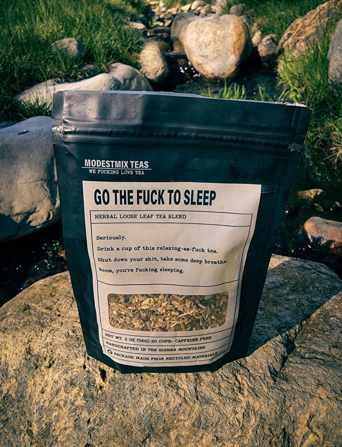 GO THE FUCK TO SLEEP TEA-Herbal Loose Leaf Tea Blend