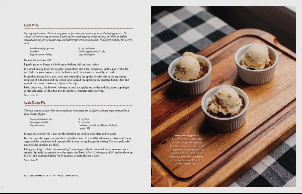 The Homestead to Table Cookbook By Georgia Varozza