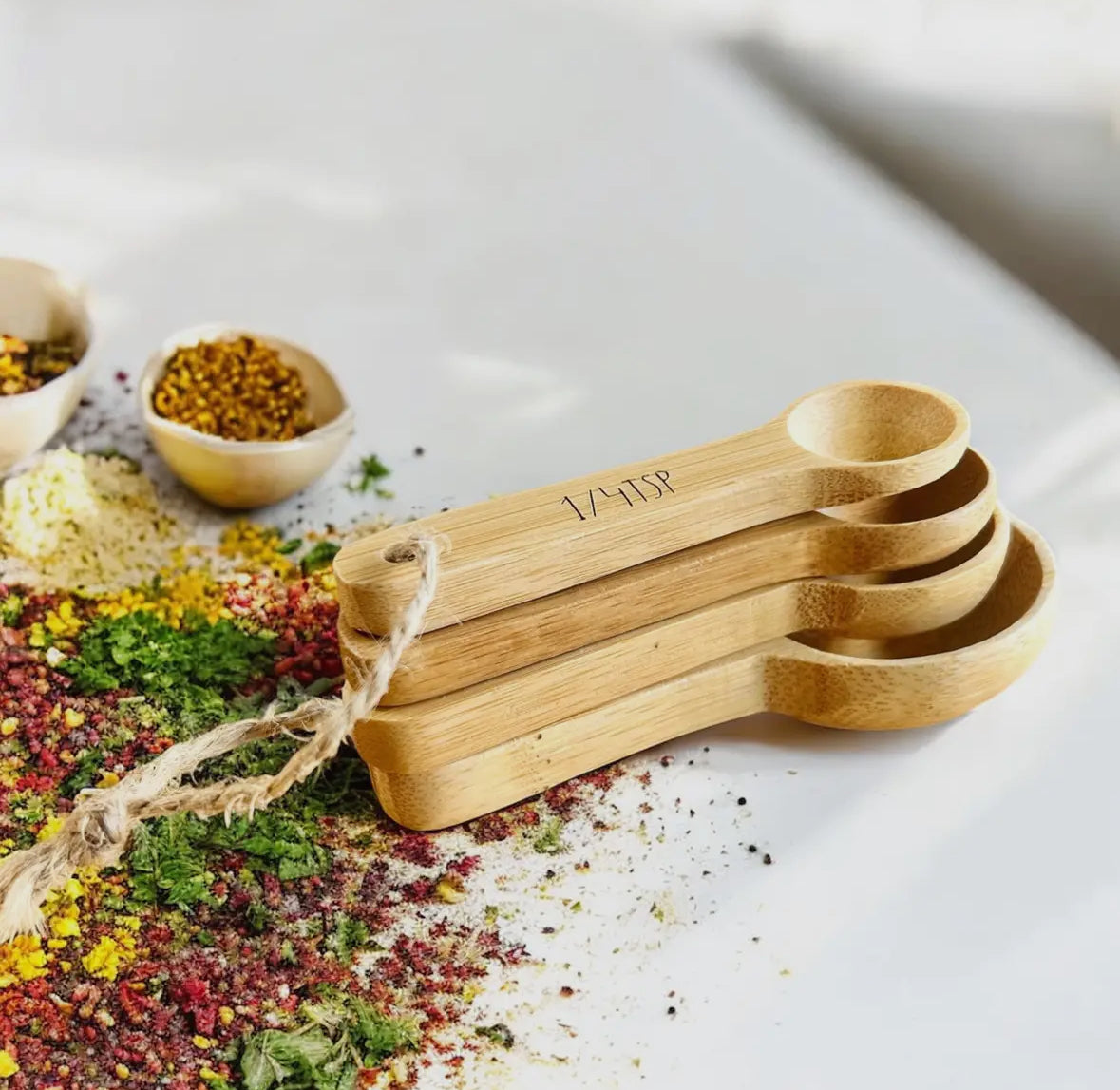 Bamboo Pot Measuring Spoons