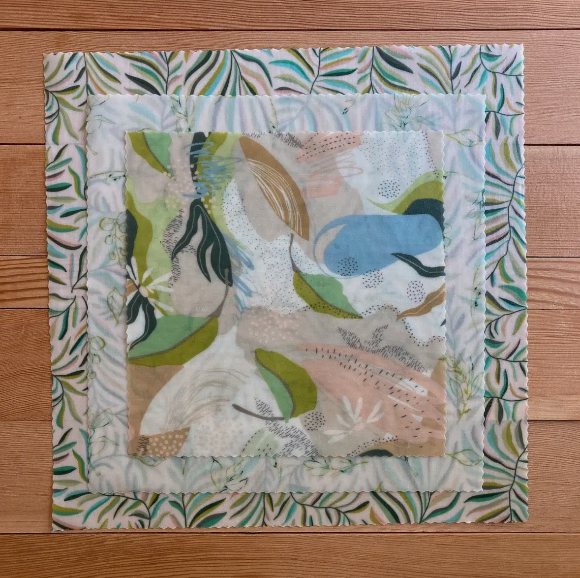 Bees Wax Wraps- Starter Set- Fresh Flora