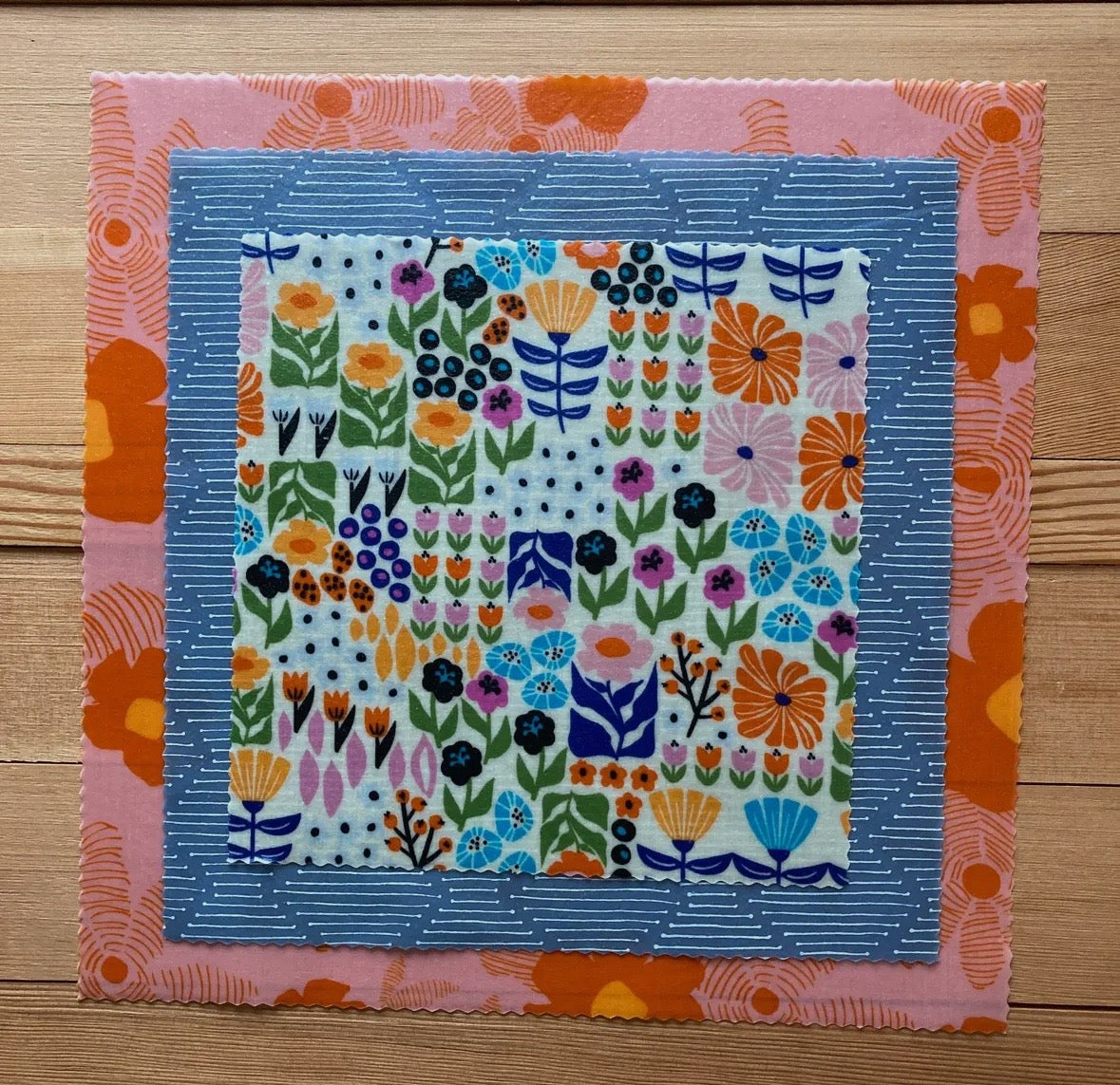 Bees Wax Wraps- Starter Set- Summer Bounty