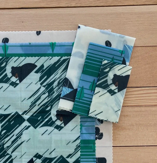 Bees Wax Wraps- Starter Set- Alpine Sightings