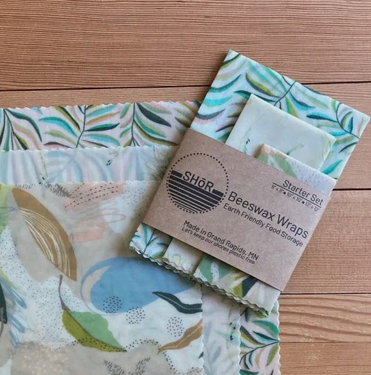 Bees Wax Wraps- Starter Set- Fresh Flora
