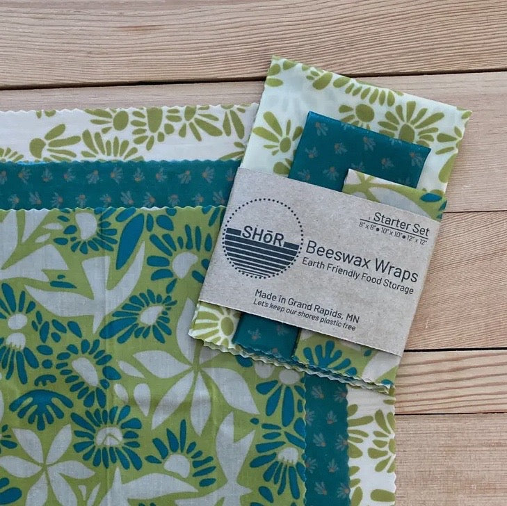 Bees Wax Wraps- Starter Set- Meadow