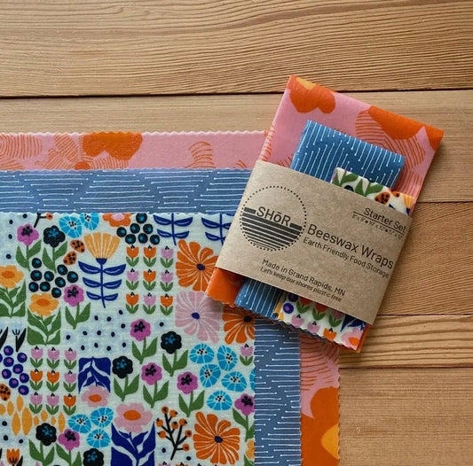 Bees Wax Wraps- Starter Set- Summer Bounty