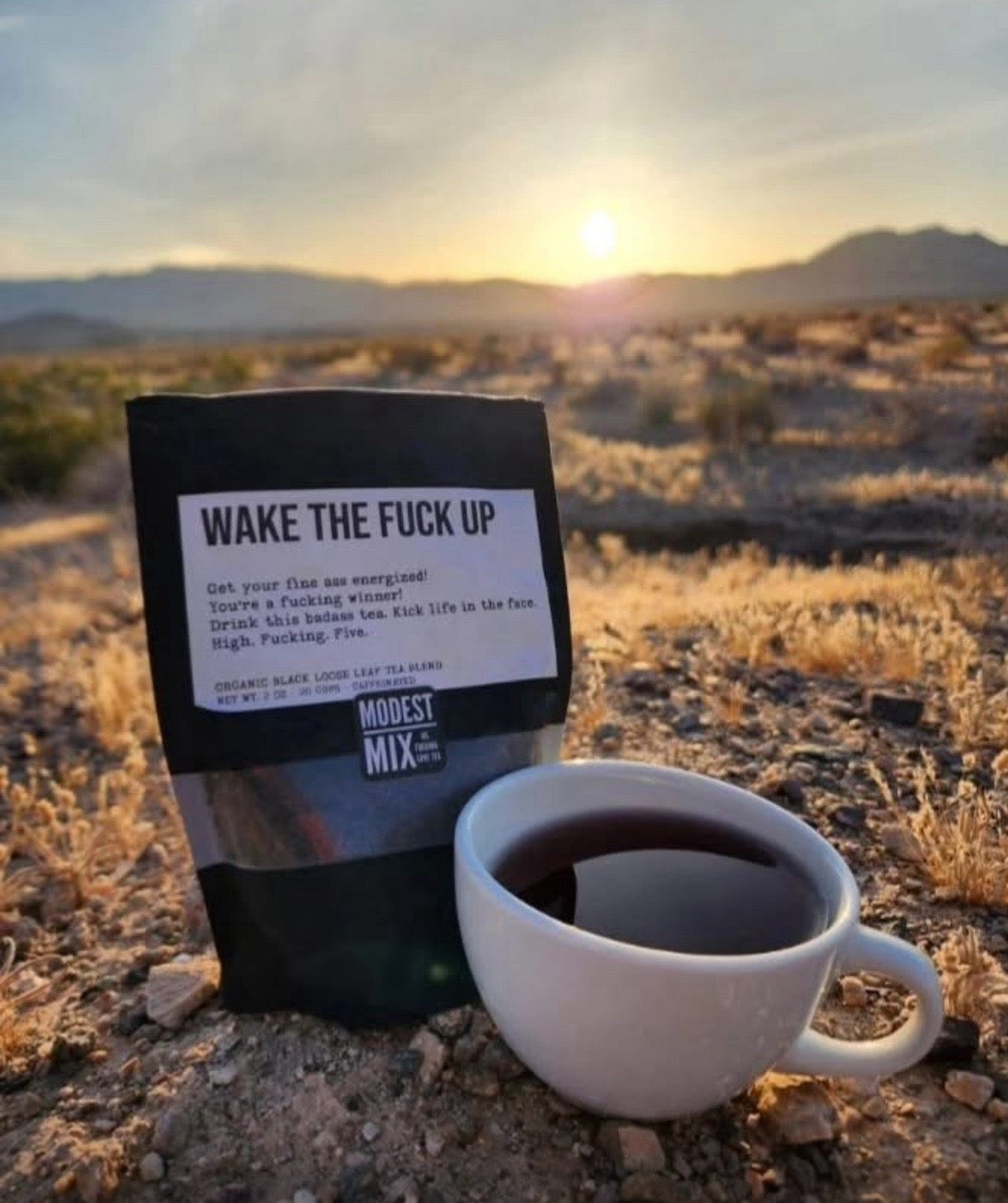 WAKE THE FUCK UP TEA-Herbal Loose Leaf Tea Blend