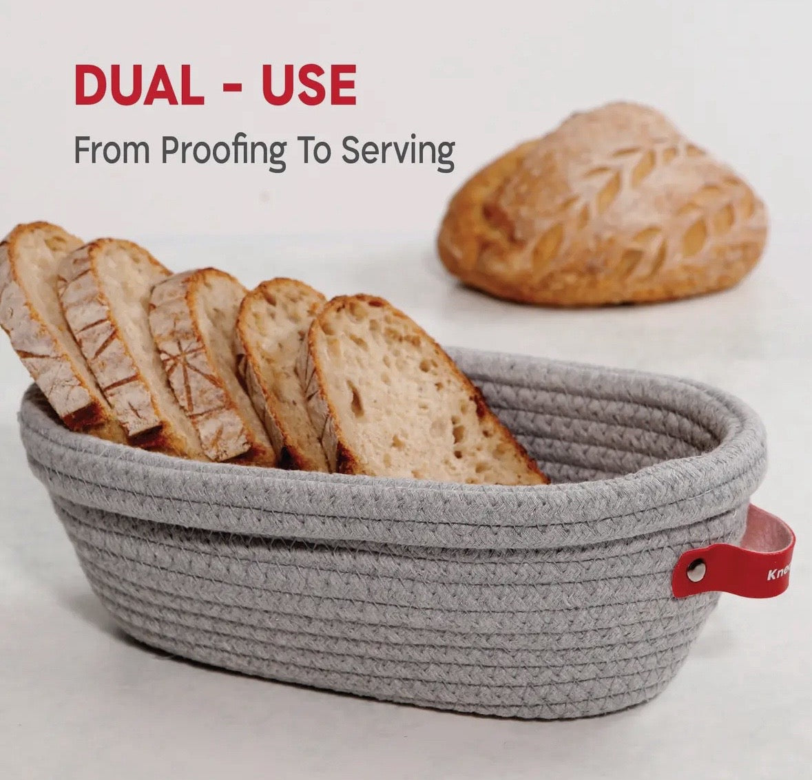 KneadAce Bread Proofing Baskets-Limited Holiday Edition-Set of 2
